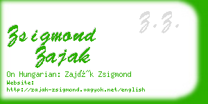 zsigmond zajak business card